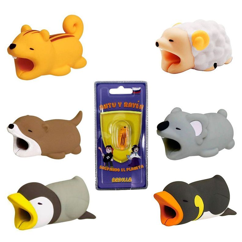 Protector de cable Smartphone IPhone; Android; Tipo C con diseño de animales-0
