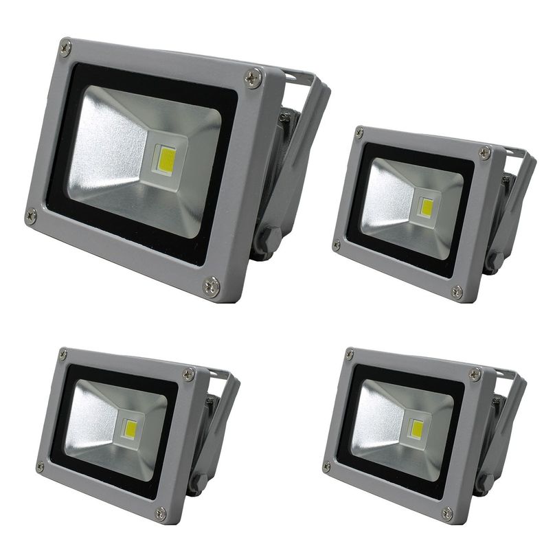 Focos Exterior de 10w. X 4 unidades. Luz Cálida-0