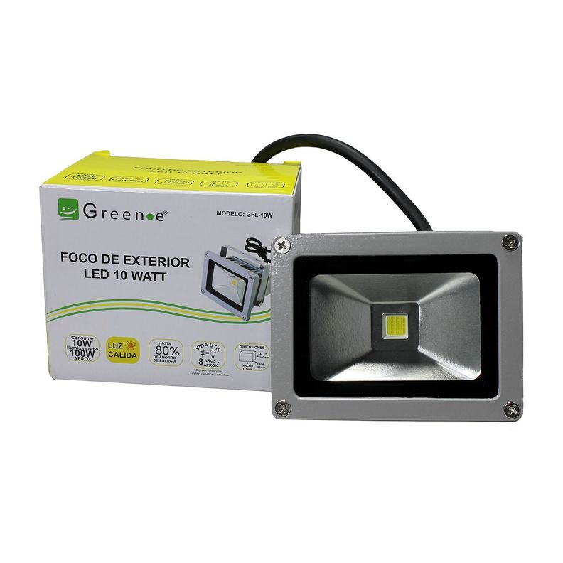Focos Exterior de 10w. X 4 unidades. Luz Cálida-2