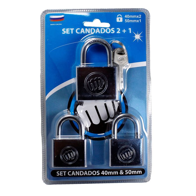 Set de 3 Canadaos de Acero Inoxidable 40 y 50mm-0