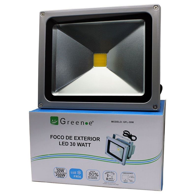 Focos Exterior de 30w. X 4 unidades. Luz Fría-1