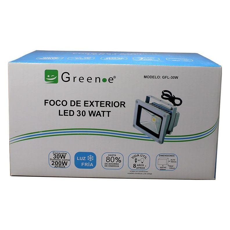 Focos Exterior de 30w. X 4 unidades. Luz Fría-3