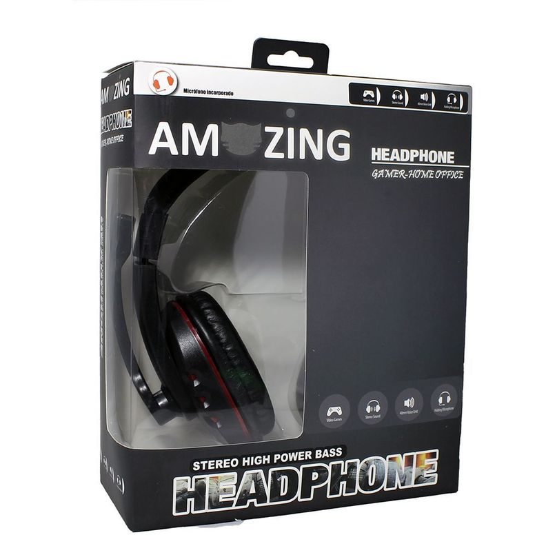 Audífono Gamer con micrófono. Para Videojuegos-2