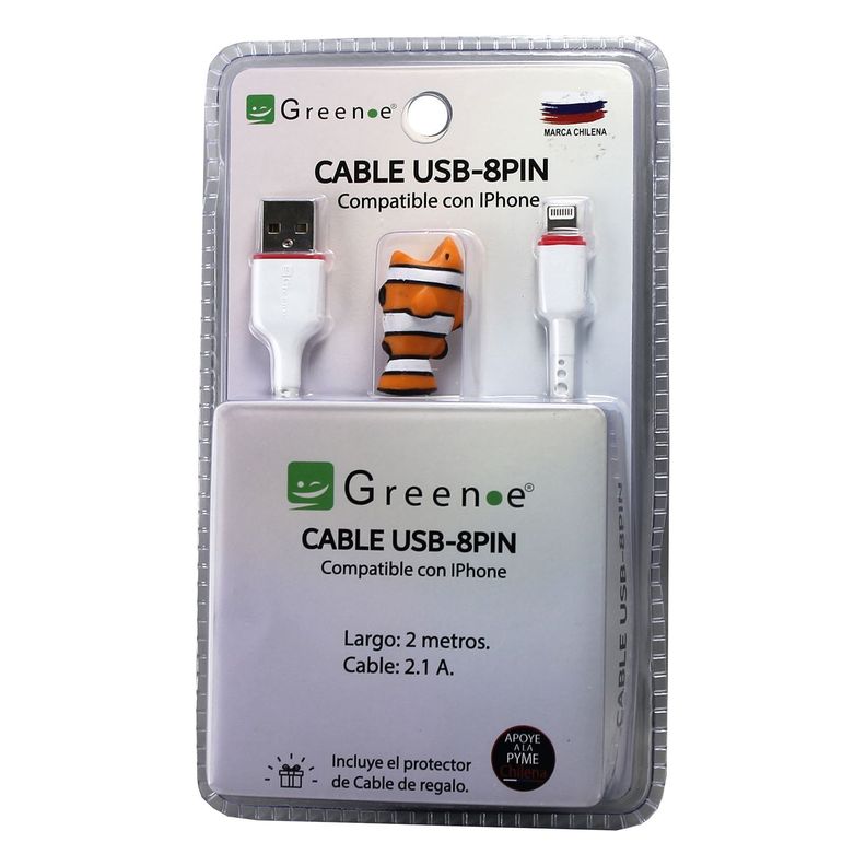 Cable USB a IPhone de 2 metros-1