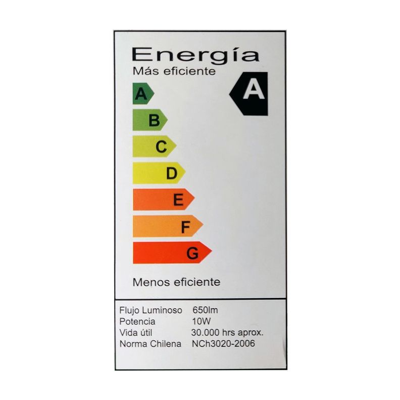 Ampolleta Led de 7W.E27.Luz Cálida/ x 3 Unidades-4