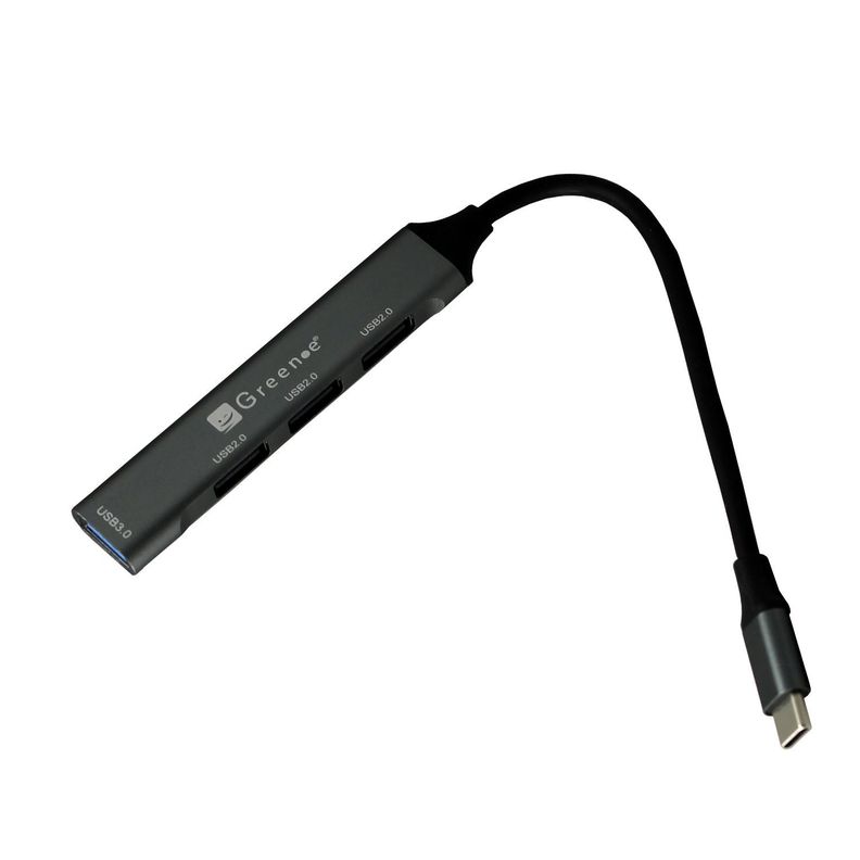 Adaptador HUB USB Tipo C con 4 Puertos USB/ Carga y Transferencia-2