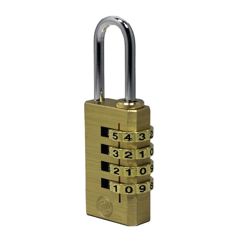 Candado con Clave. Cuerpo de Bronce Macizo 21mm.-1