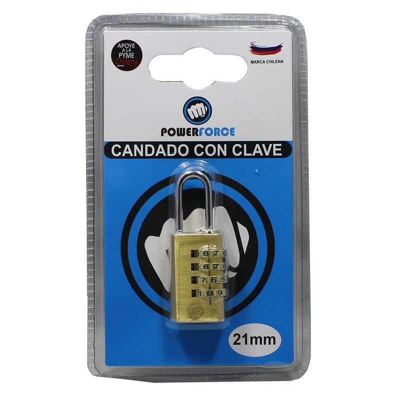 Candado con Clave. Cuerpo de Bronce Macizo 21mm.-0