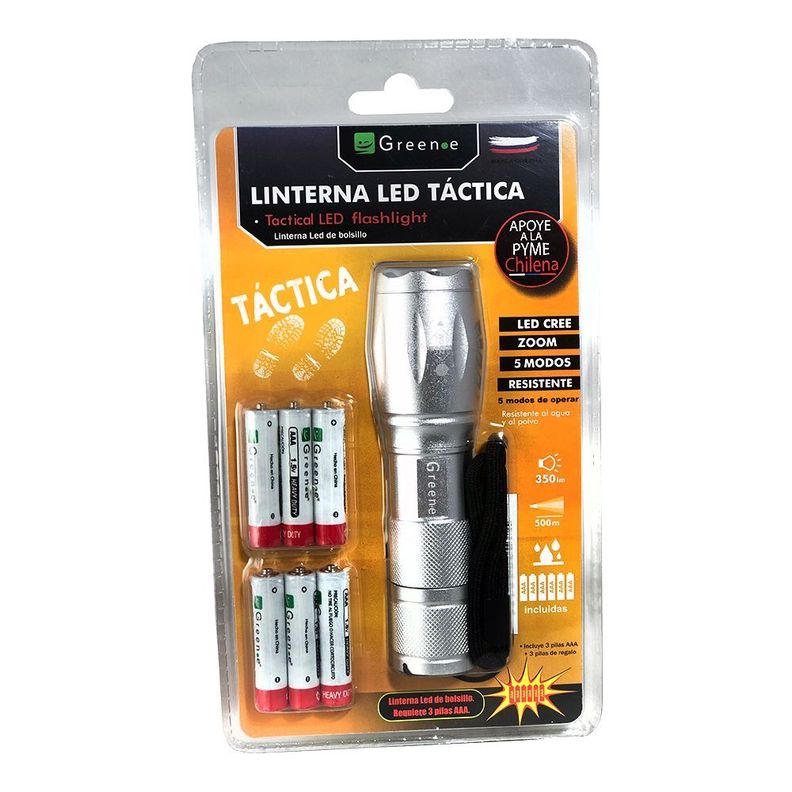 Linterna Led Táctica. 350 Lúmenes-0