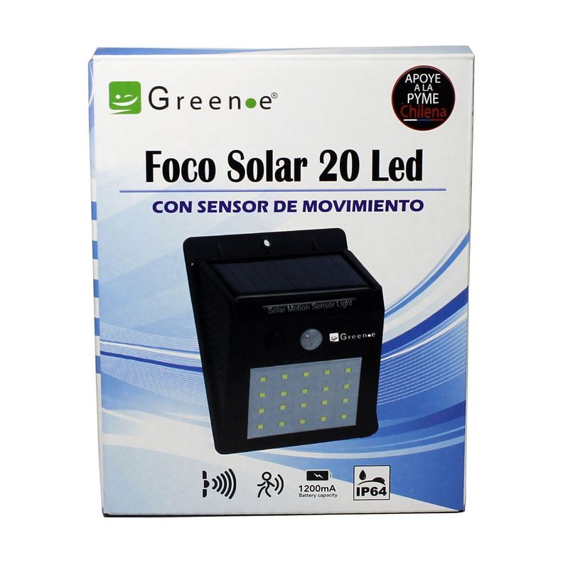 Luz Led solar con Sensor Inteligente. X 6 U.-0
