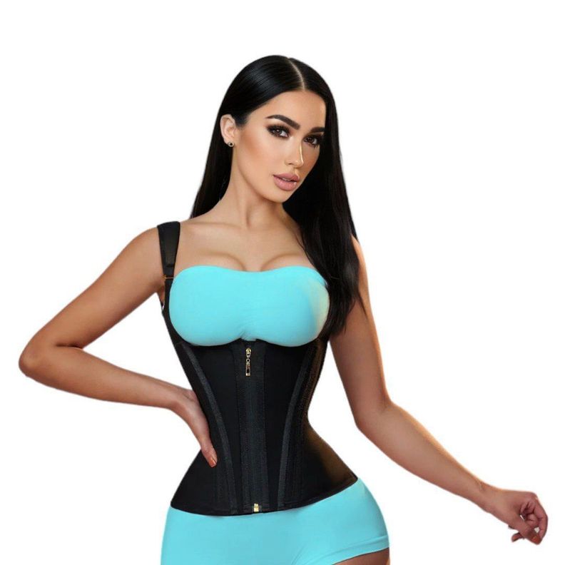 Faja Chaleco Colombiana Doble Compresión, Moldea Y Reduce El Abdomen-0