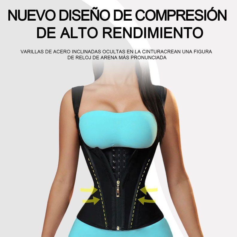 Faja Chaleco Colombiana Doble Compresión, Moldea Y Reduce El Abdomen-2
