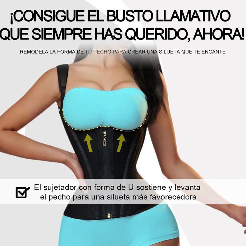 Faja Chaleco Colombiana Doble Compresión, Moldea Y Reduce El Abdomen-3
