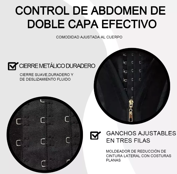 Faja Chaleco Colombiana Doble Compresión, Moldea Y Reduce El Abdomen-5