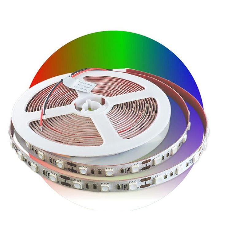 KIT CINTA LED FLEXIBLE 60LED/M SMD5050 12VDC INTROTECH-0