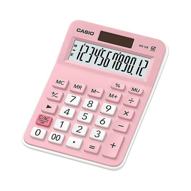 CALCULADORA SOBREMESA MX-12B PK Rosado
