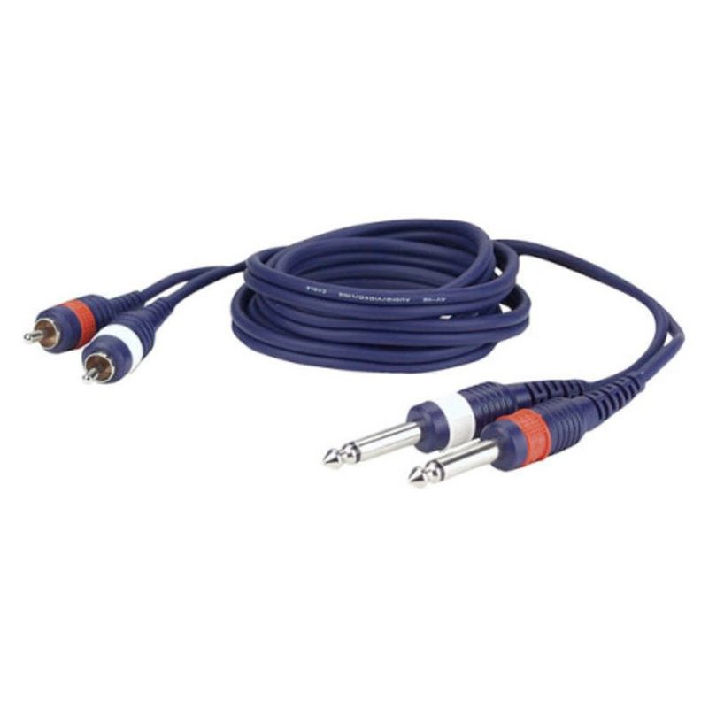 CABLE AUDIO 2RCA A 2PLUG MONO 3MTS DAP AUDIO-0