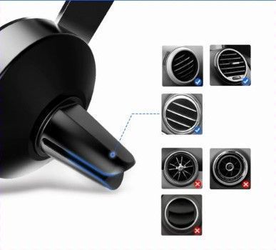 SOPORTE CELULAR MULTI-ANGULO AJUSTE POR GRAVEDAD PARA REJILLA DE VENTILACION AUTOMOVIL UGREEN LP130-0