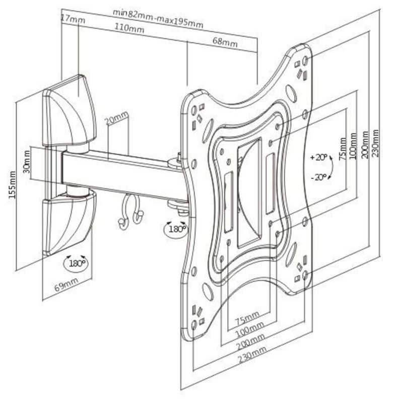 SOPORTE LCD  23P-42P BRATECK-2