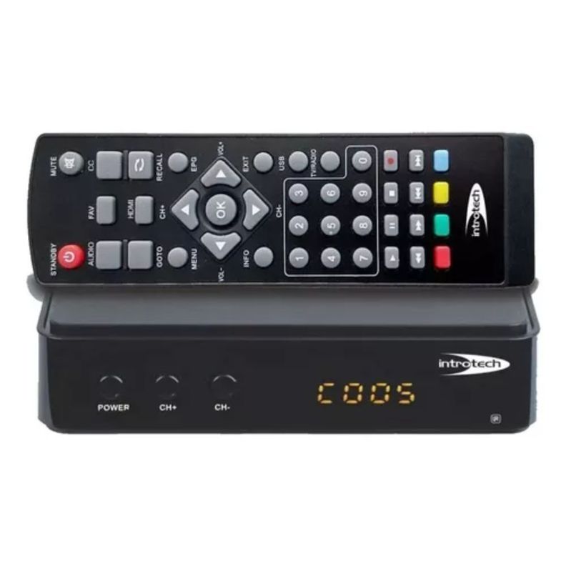 DECODIFICADOR SINTONIZADOR DIGITAL + ANTENA HDTV 6DBI-0