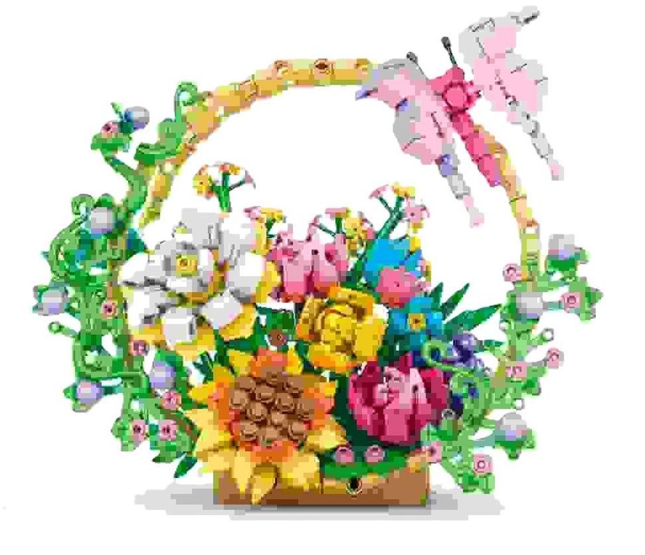 SET ARMABLE CANASTA DE FLORES C0288-0