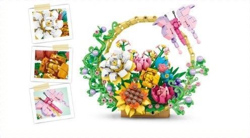 SET ARMABLE CANASTA DE FLORES C0288-1