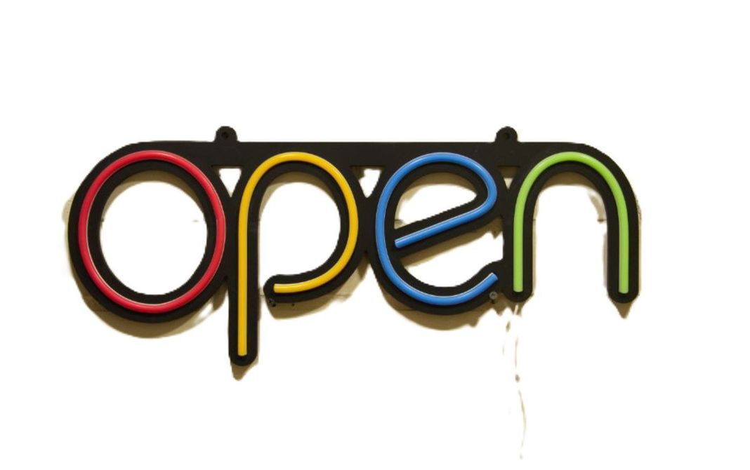 LETRERO ESTILO NEON OPEN  (COLORES/USB/35.5x60.9cm)-0