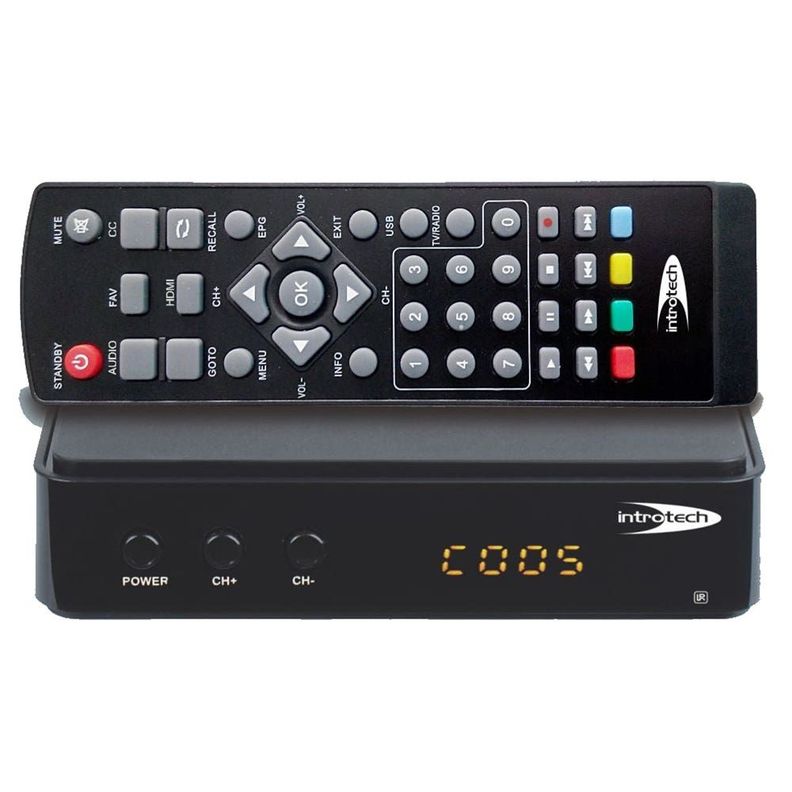 INTROTECH Decodificador sintonizador digital de TV certificado SEC-0