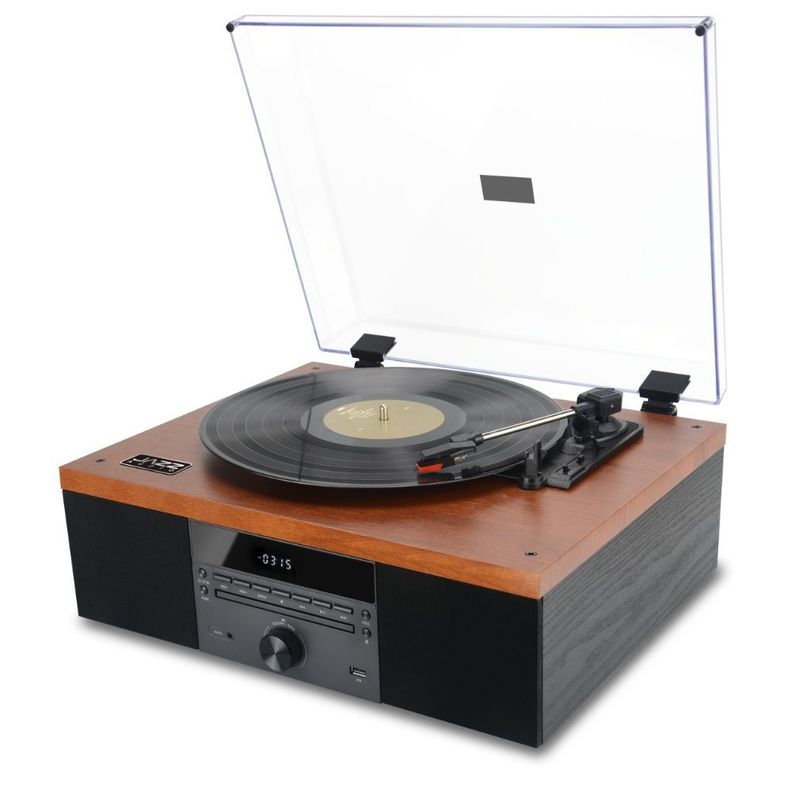 TORNAMESA JAZZ AUDIO 70'S JEWEL BLUETOOTH + CD + RADIO FM-2