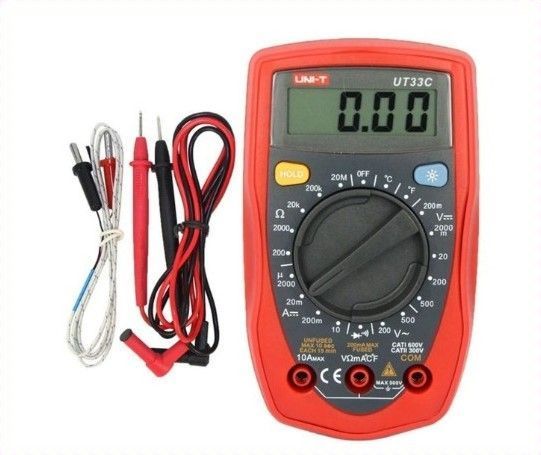 MULTITESTER  CON TERMOCUPLA UT-33C UNIT-0