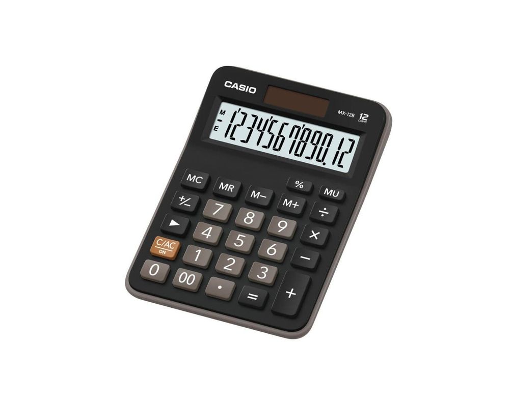 CALCULADORA MX-12 CASIO Negro