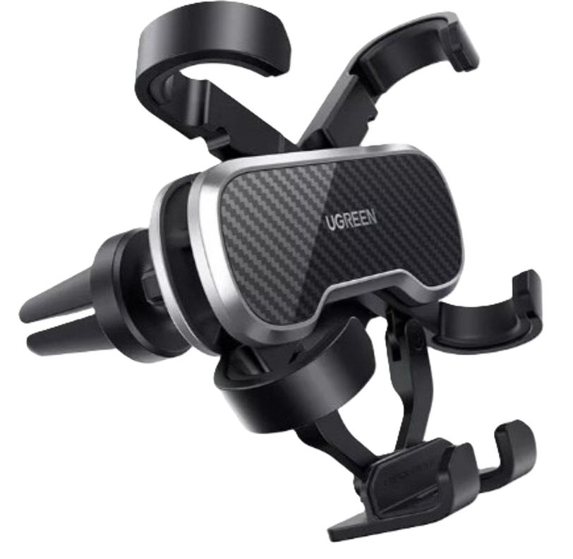 SOPORTE CELULAR TIPO CLIP PARA REJILLA DE VENTILACION AUTOMOVIL UGREEN LP128 Negro