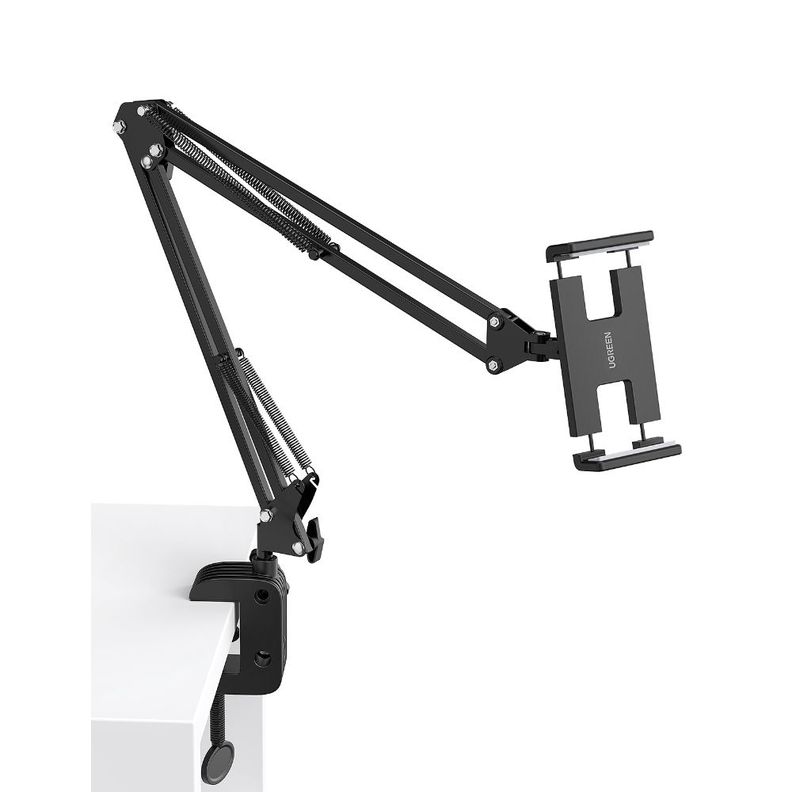 SOPORTE UNIVERSAL ESCRITORIO TIPO BRAZO PARA CELULAR/TABLET (4/12.9) METAL+ABS NEGRO UGREEN LP142-0