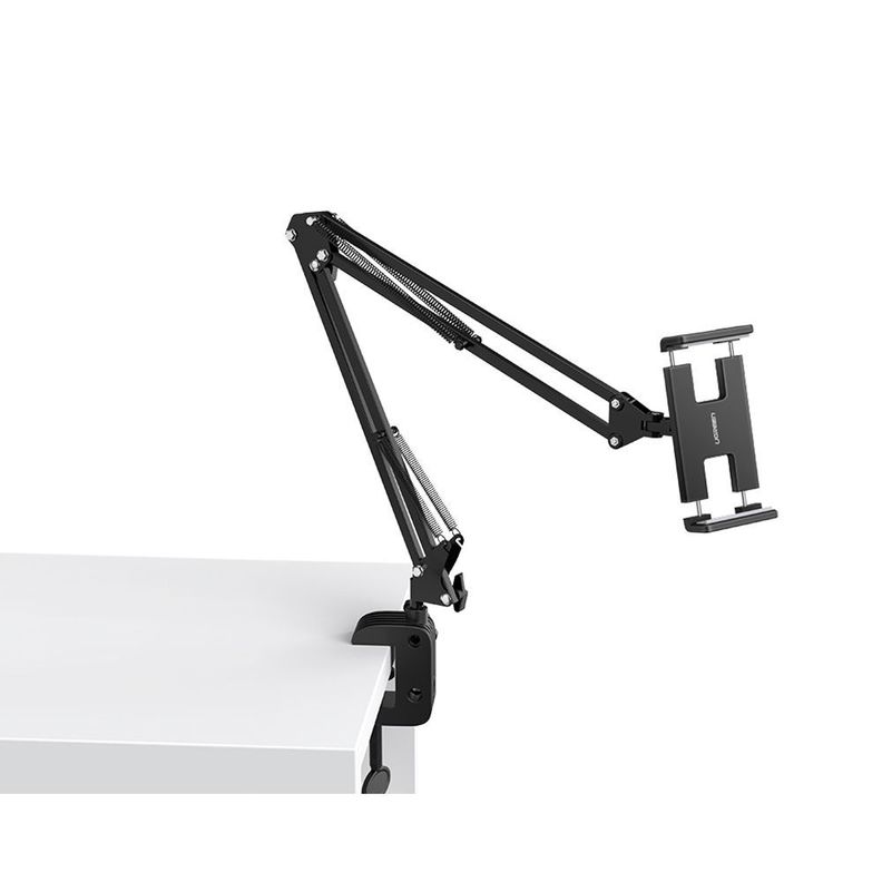 SOPORTE UNIVERSAL ESCRITORIO TIPO BRAZO PARA CELULAR/TABLET (4/12.9) METAL+ABS NEGRO UGREEN LP142-1
