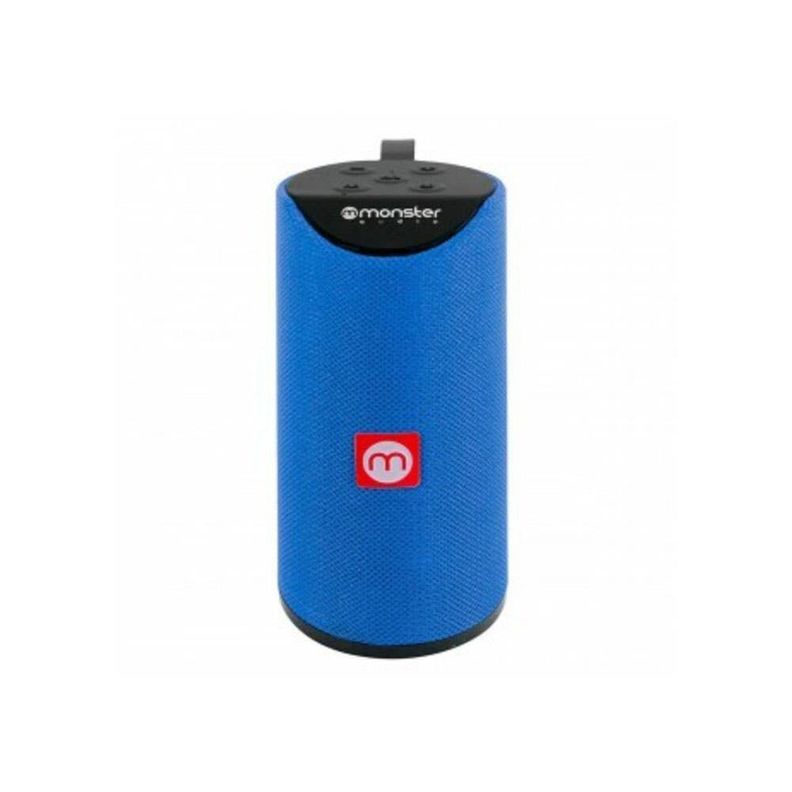 PARLANTE BLUETOOTH/FM/SD/AUX/MIC AZUL MONSTER