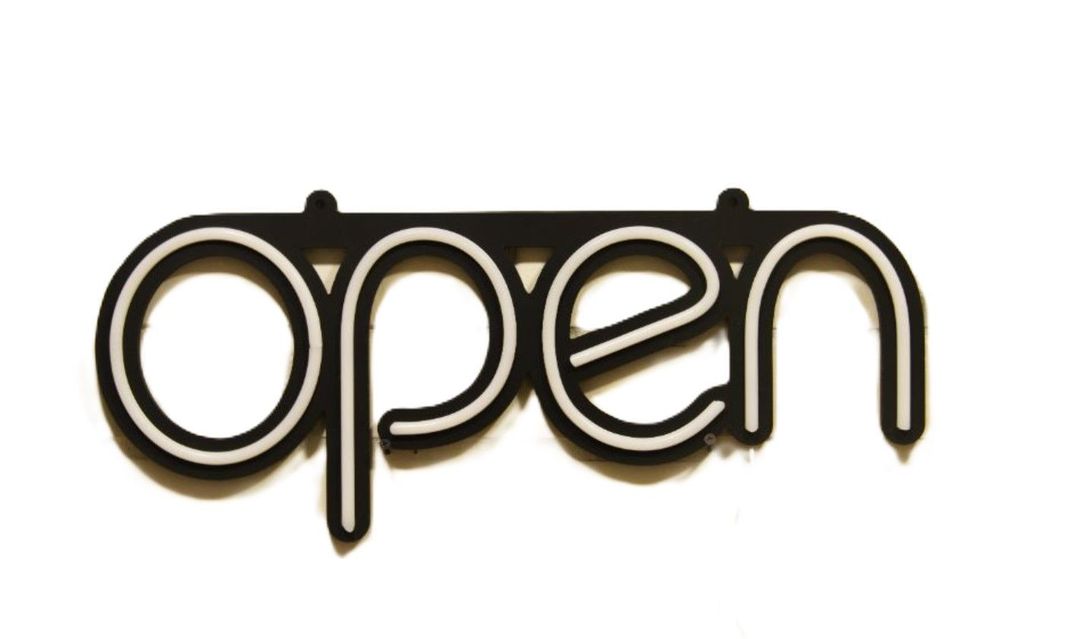 LETRERO ESTILO NEON OPEN  (BLANCO/USB/35.5x60.9cm)-0