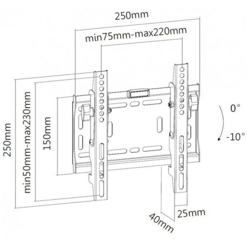 SOPORTE LCD 23P-42P AJUSTABLE BRATECK-0