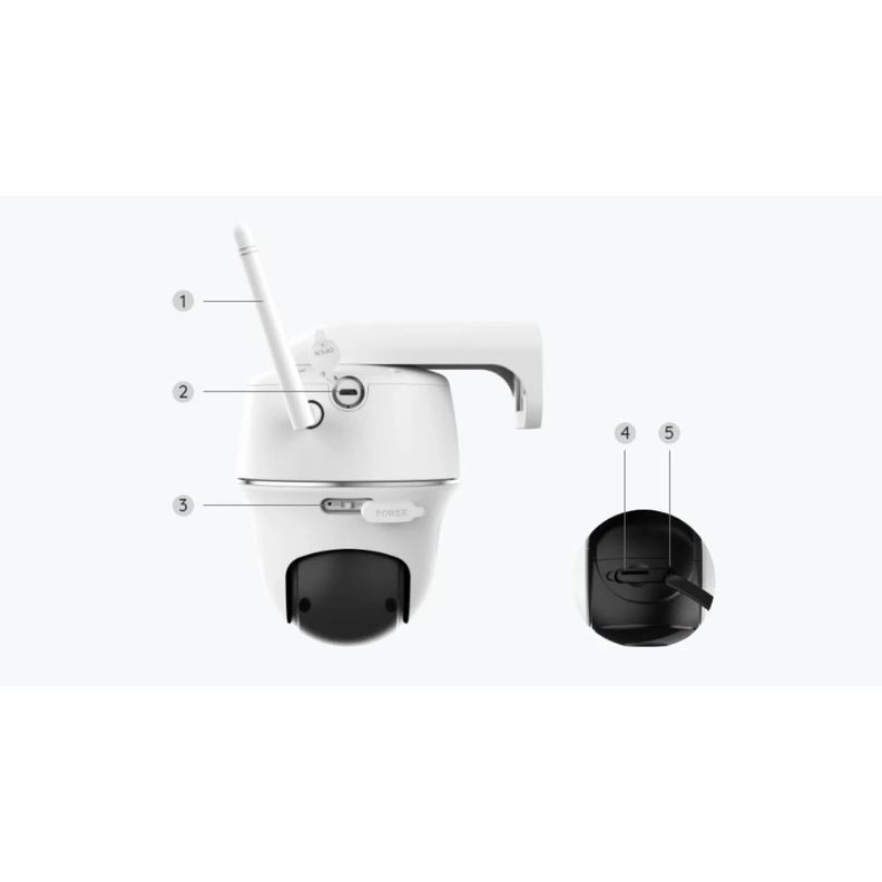 CAMARA WI FI IP EXTERIOR 4MP HD 720P DETECCION DE PERSONAS Y VEHICULOS MOVI 155 Y 144-2