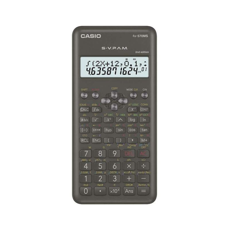 CALCULADORA CASIO CIENTIFICA FX570MS 2 Negro