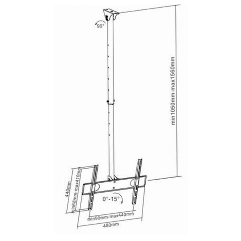 SOPORTE TV TECHO 32P - 55P-1