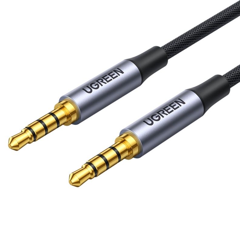 CABLE DE AUDIO PLUG 3.5MM 4 POLOS M/M (COMPATIBLE CON MICROFONO) 1M UGREEN AV183