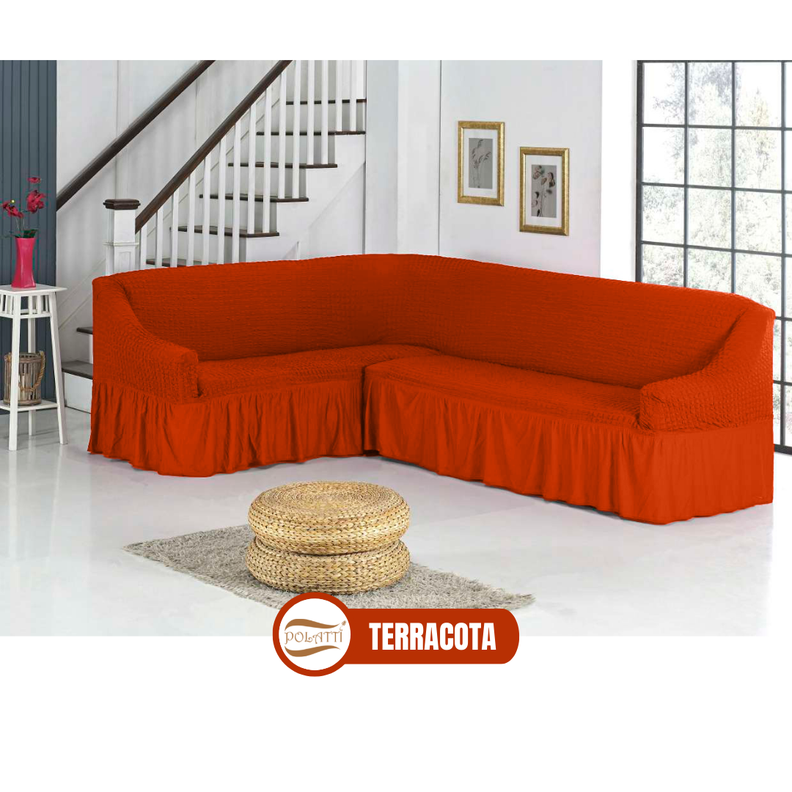 Cubre sofá tipo L Funda Completa para sofás de estilo L -3