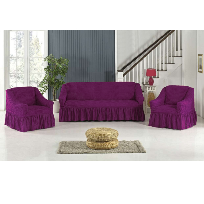 Juego de Cubre Sillones Turcos Fundas Protectoras para Sofás Polatti-1