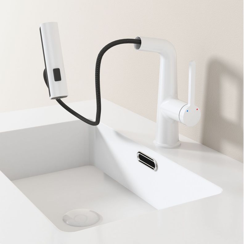 Llave monomando extensible Lavaplatos White ShootHome multiposición-3