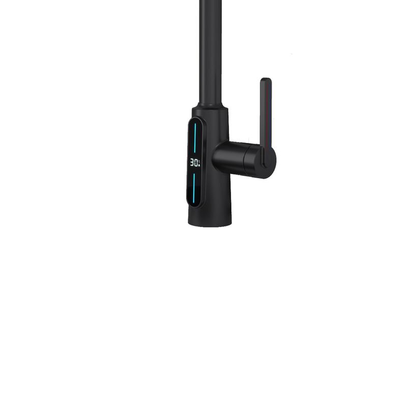 Llave monomando extensible Black ShootHome visor digital-1