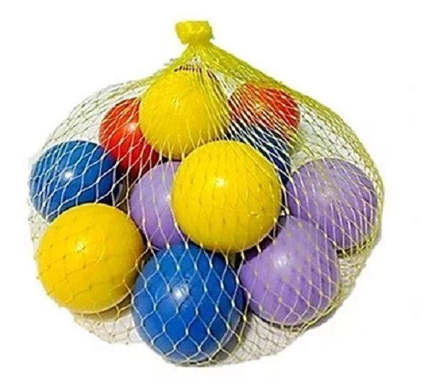 12 Pelotas Para Taca Taca, Malla De Pelotitas De Colores-1