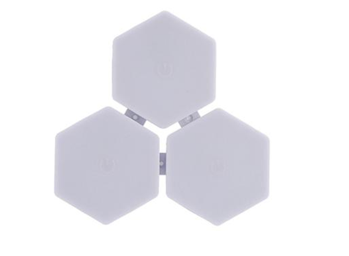 Set de 3 Luces Led Hexagonales con Control 120 Lúmenes-0