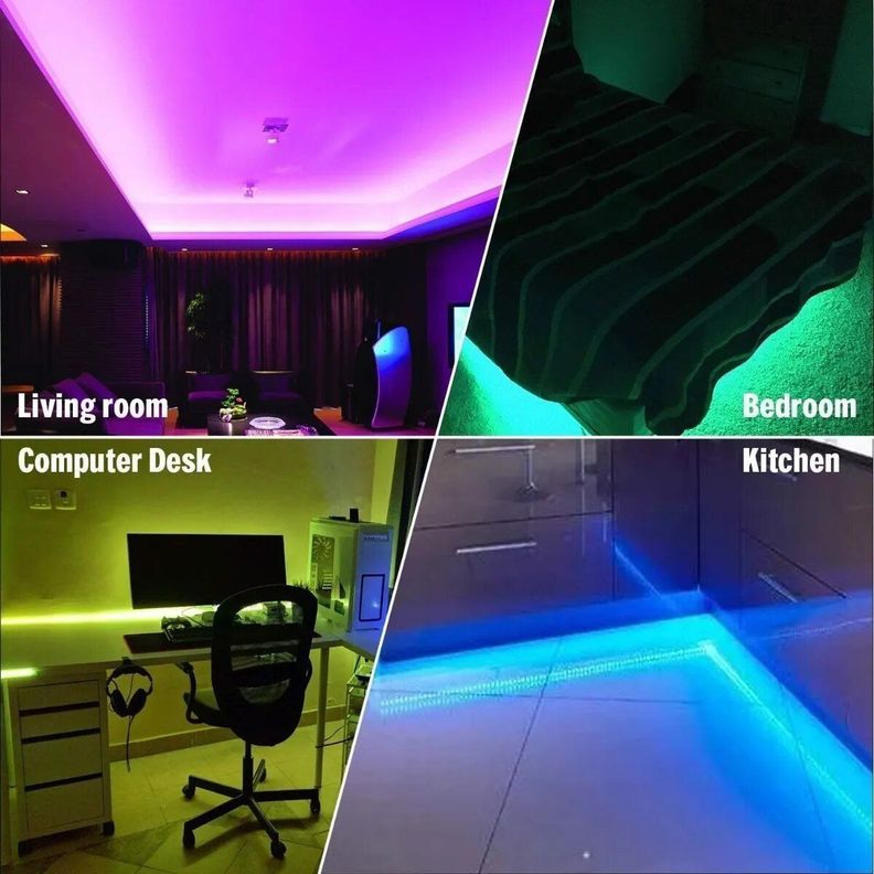 Tira de Luces LED 5Mts RGB con Bluetooth-1