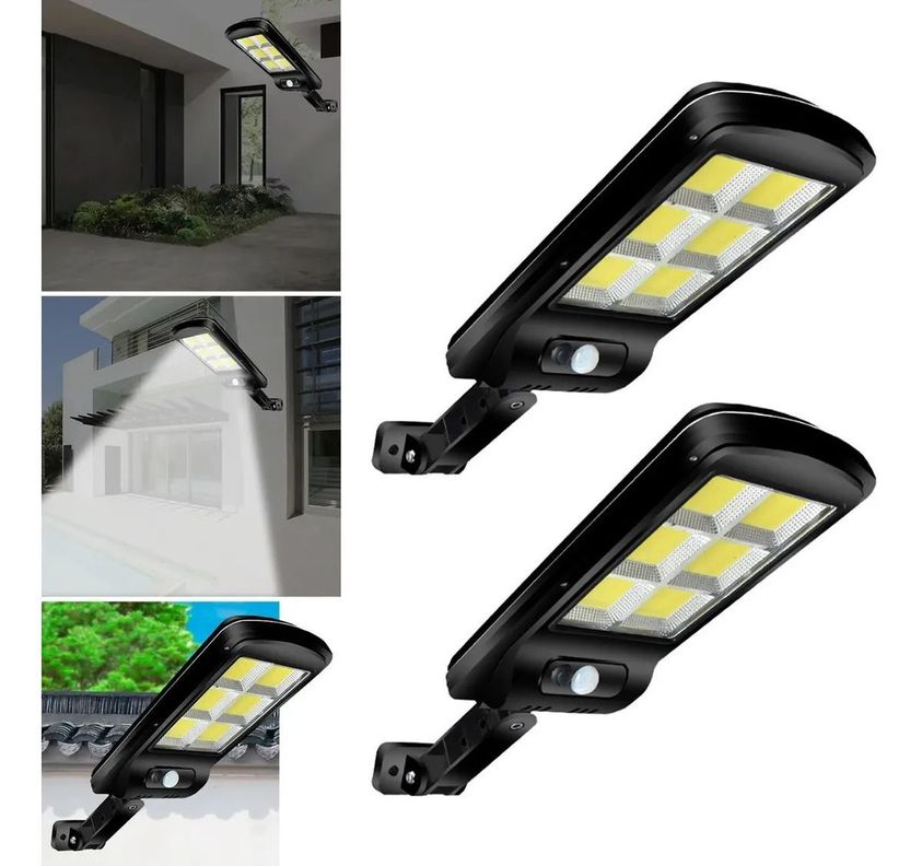 Foco Solar para Exterior con Sensor de Movimiento y Control-1