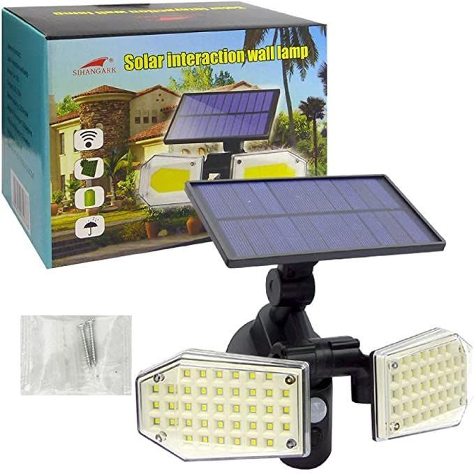 Foco Solar Doble con Sensor de Movimiento-3